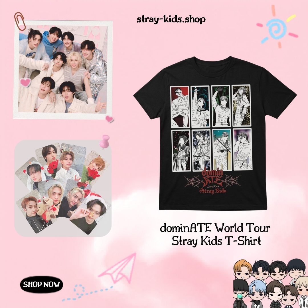 dominATE World Tour TTPM0204 Stray Kids T-Shirt
